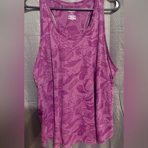 Tek Gear Purple Floral Tank Top